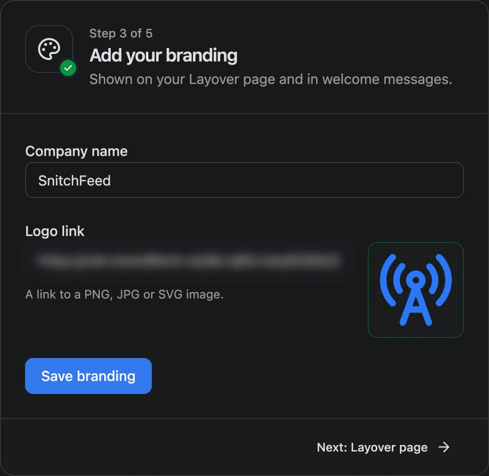 Add your branding