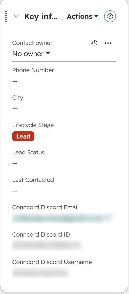 The Conncord Properties group on a contact
